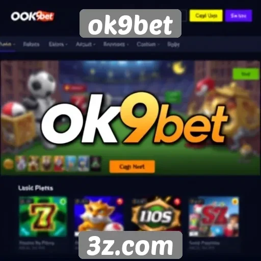 Interface e usabilidade do site de jogos ok9bet