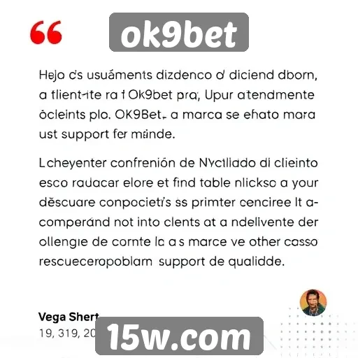 Feedback de usuários sobre o atendimento ao cliente do ok9bet